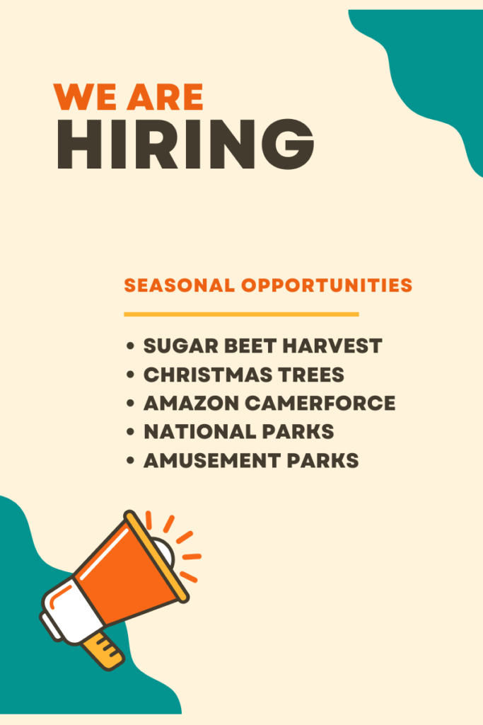 seasonal work opportuities